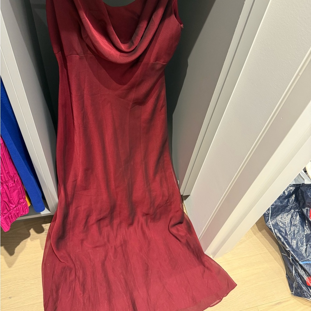 Elegant Red Maxi Dress